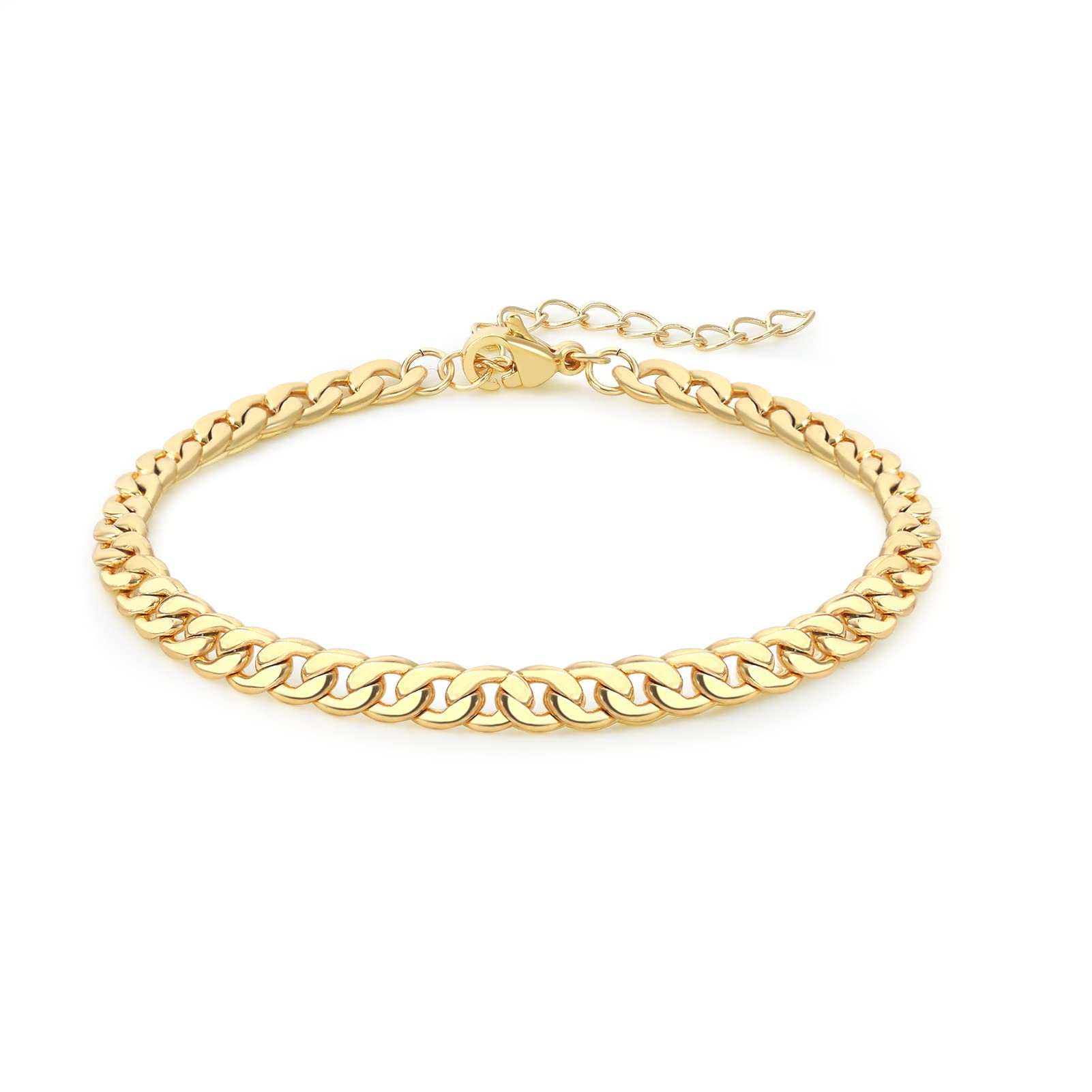 Women's Dainty Gold Chain Bracelet - Simple Layered Beaded Turquoise Bracelet with Charm Crystal Bar, Heart, Karma & Triangle Pearl Bracelets | Elegant Everyday Jewelry for Women, Perfect for Office, Date Night & Special Occasions