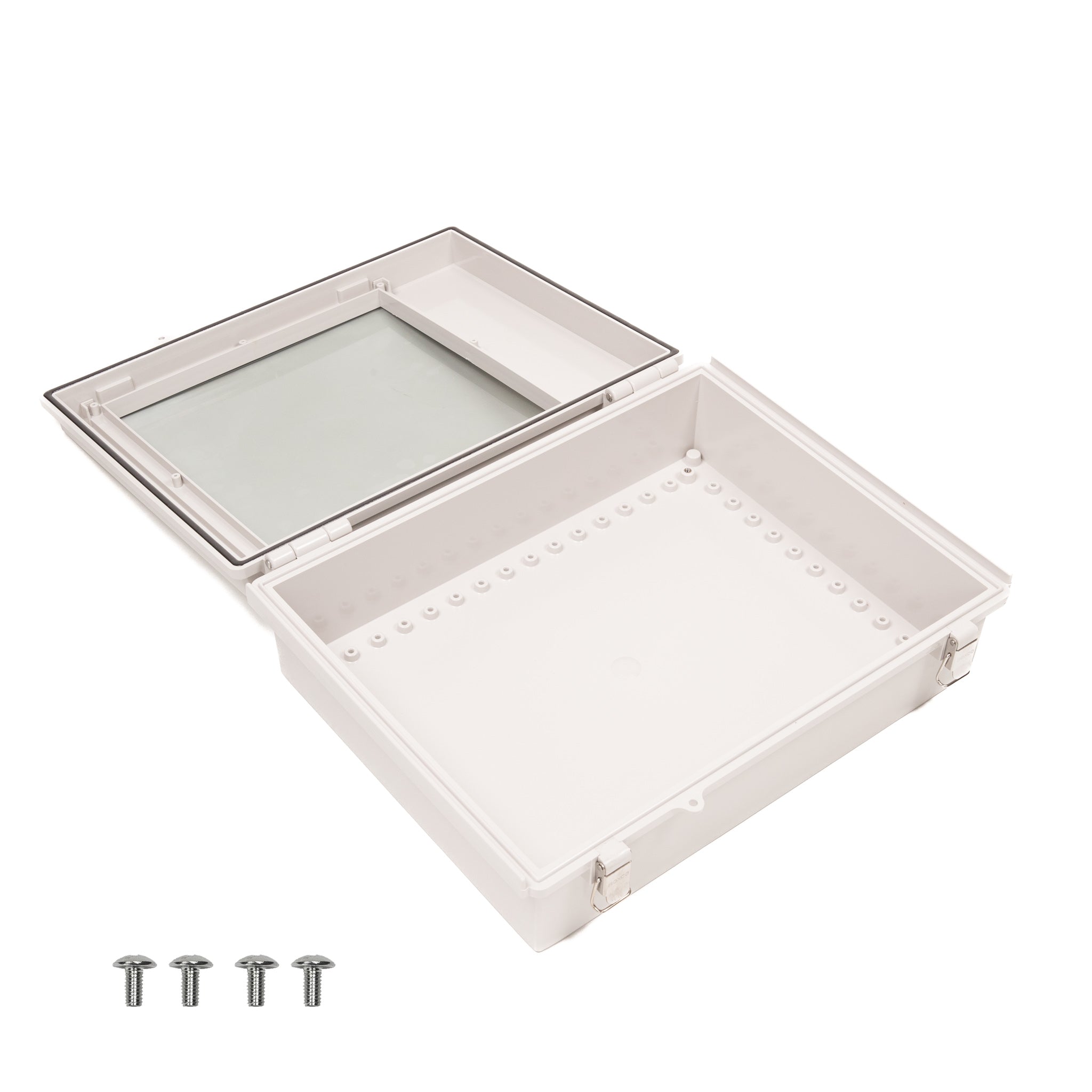 Boxco BC AGD 354517 Dual Door Plastic Enclosure 17.72 x 13.78 x 6.69 Inches (450 x 350 x 170mm) - ABS Industrial Electrical Box for Equipment Protection & Storage - Perfect for Home, Office & Workshop Organization