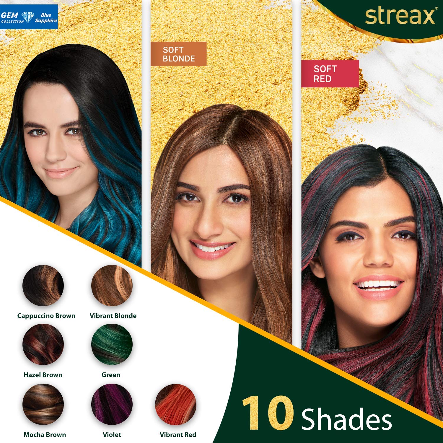 Streax Walnut Serum 200ml + Ultralights Mocha Brown Hair Color - Pack of 2 (3 Items Set) for Smooth, Shiny Hair & Natural Brown Highlights - Perfect for Home Hair Care & Styling