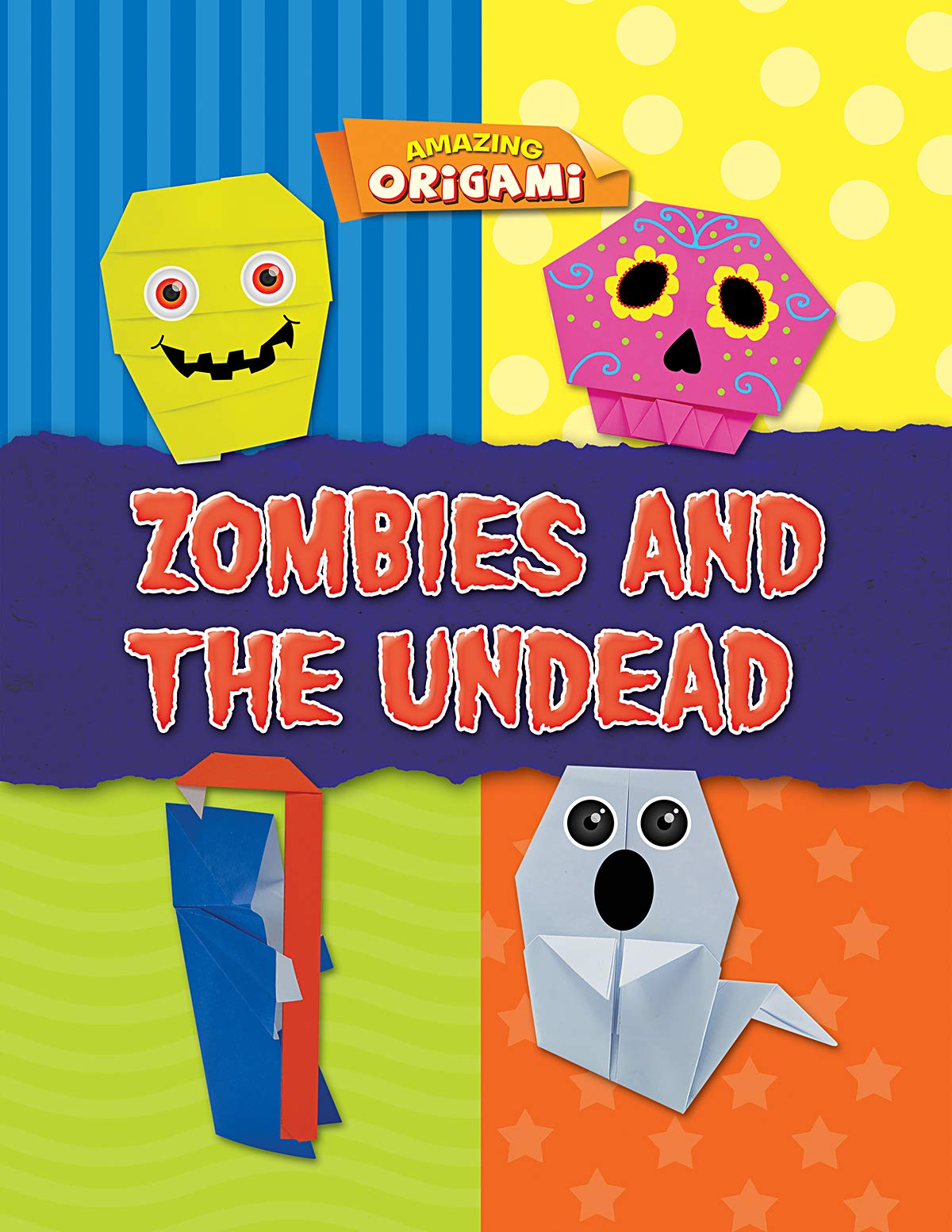 Zombies and the Undead Origami Kit - DIY Paper Folding Craft for Halloween Decorations, Scary Party Favors & Horror Fans