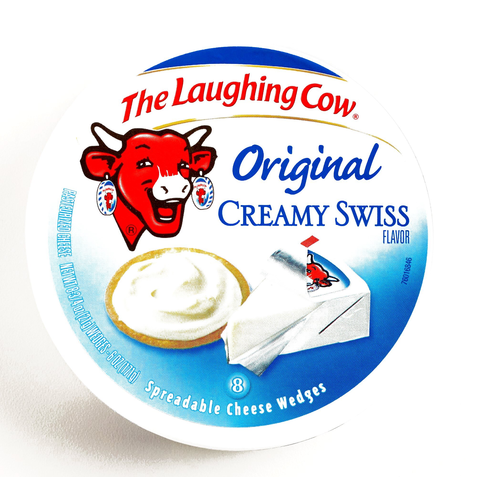 Laughing Cow Original Creamy Swiss Cheese - 6 oz (Pack of 6) | Delicious Spreadable Cheese for Sandwiches, Crackers & Snacking