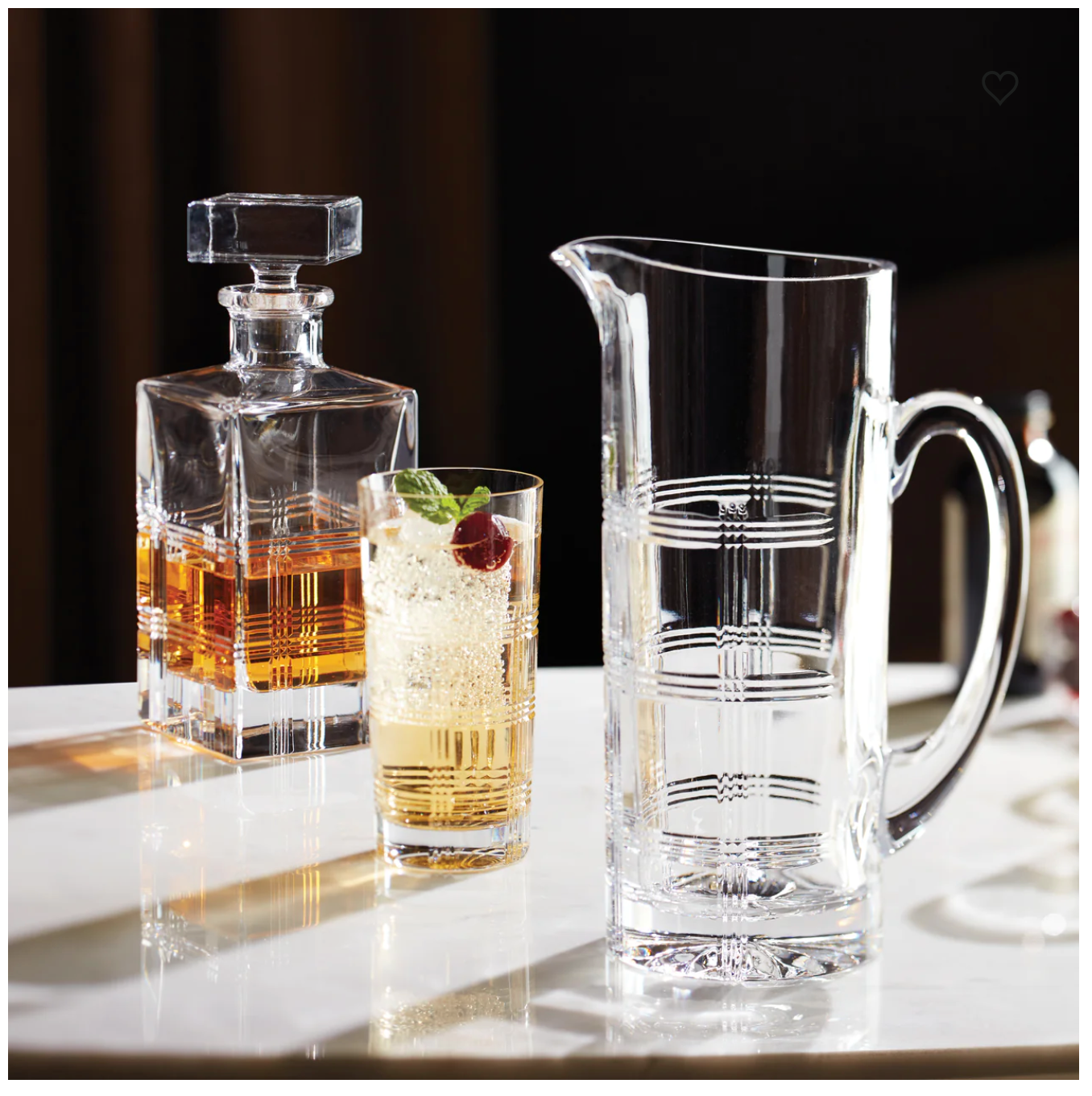 Premium Hudson Glass Pitcher - 80oz Large Capacity Pitcher for Iced Tea, Lemonade & Cold Drinks - Perfect for Parties, BBQs & Outdoor Gatherings