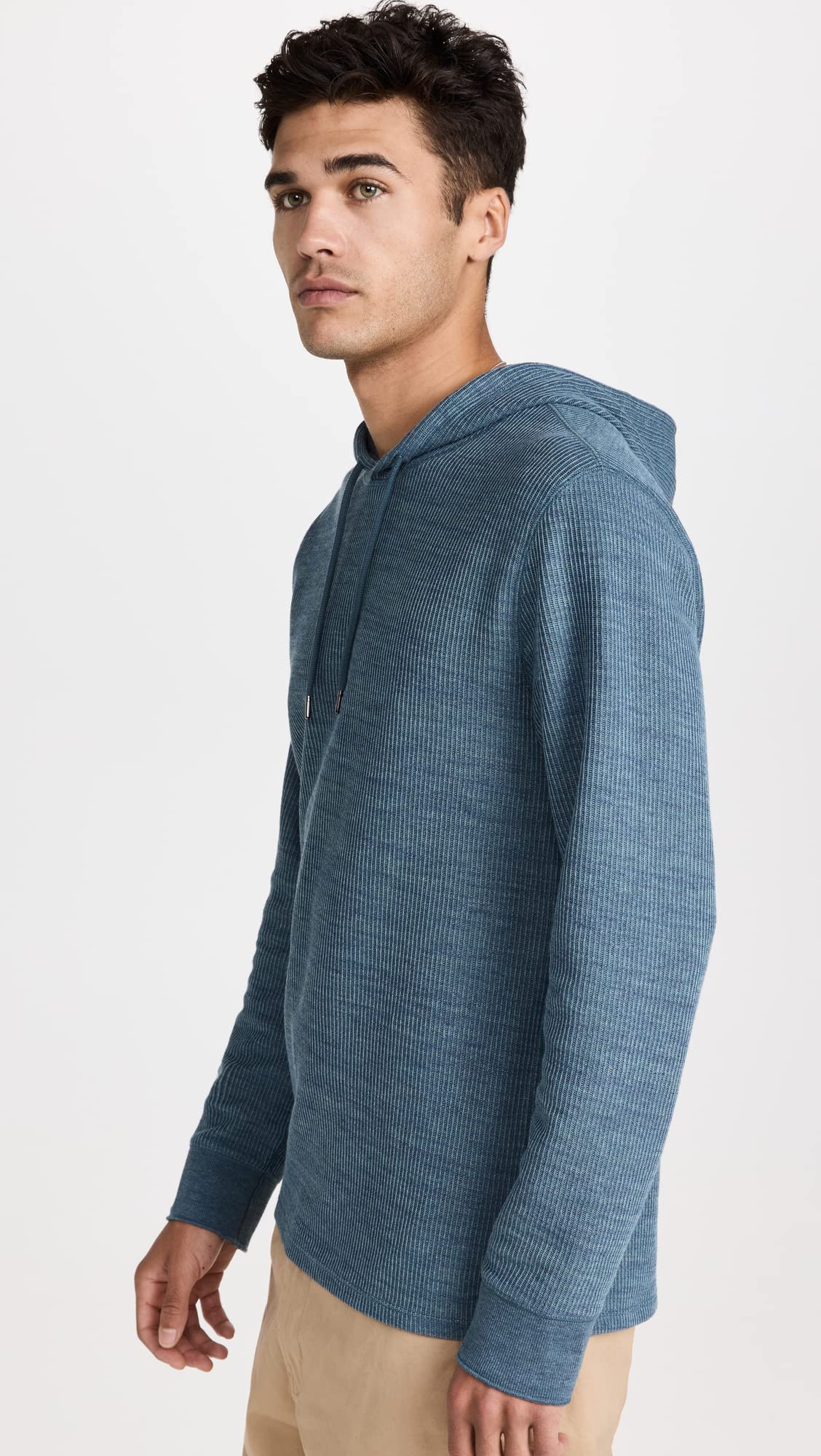 Vince Men's H Thermal Pullover Hoodie - Warm Fleece-Lined Winter Sweatshirt for Outdoor Activities, Hiking & Casual Wear