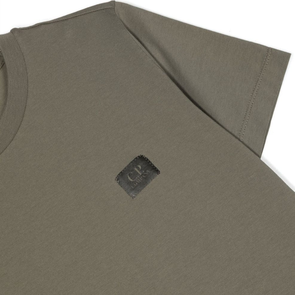 Kids CP Company Khaki Logo T-Shirt - Comfortable Cotton Tee for Boys & Girls - Perfect for School, Play & Everyday Wear