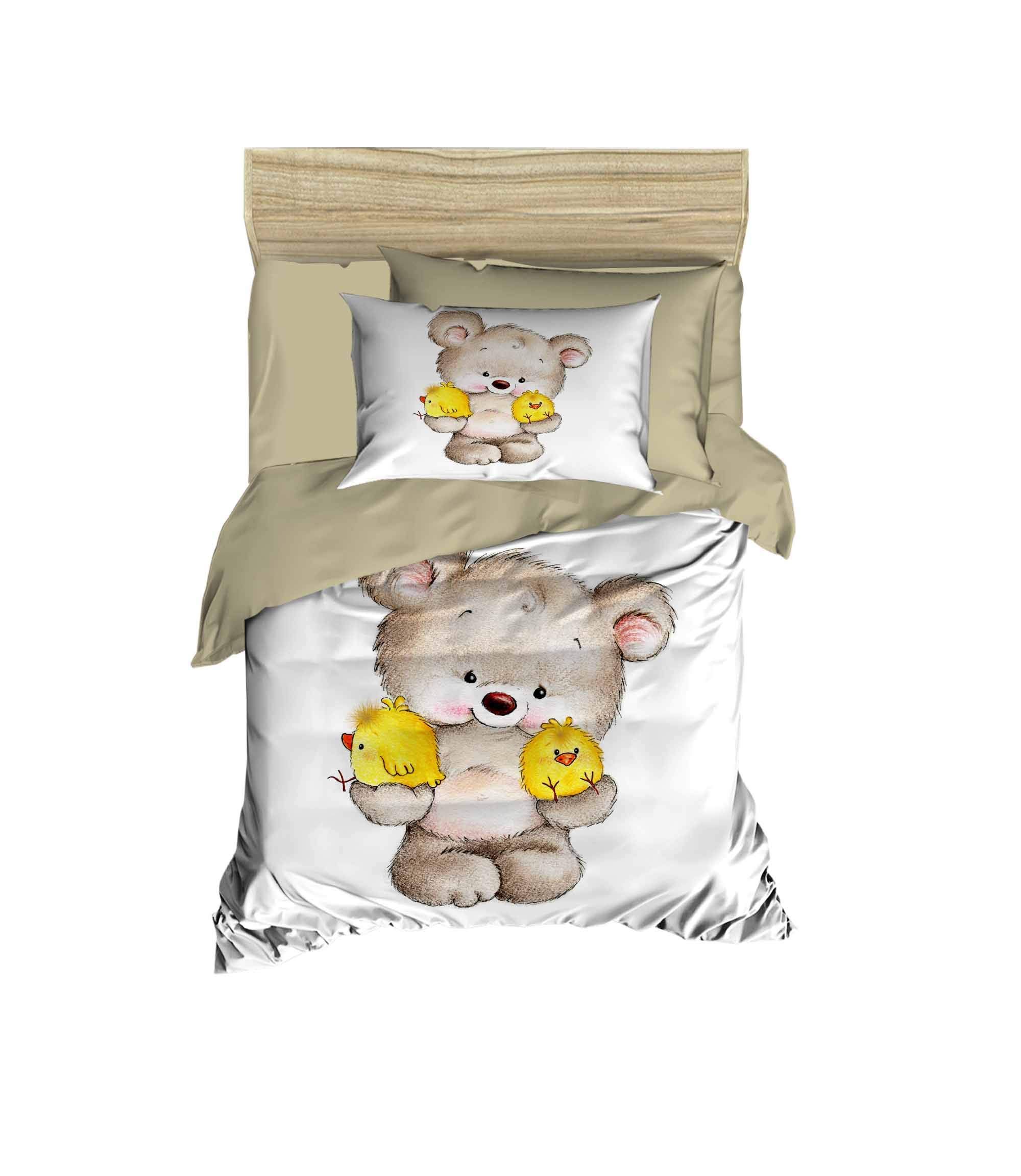 100% Cotton Baby Bedding Set - Teddy Bear Themed Crib Duvet Cover for Newborns & Infants | Soft Nursery Bedding for Boys & Girls | Perfect for Cribs, Toddler Beds & Baby Showers