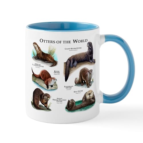 White/Blue Inside - Otters Of The World Mug