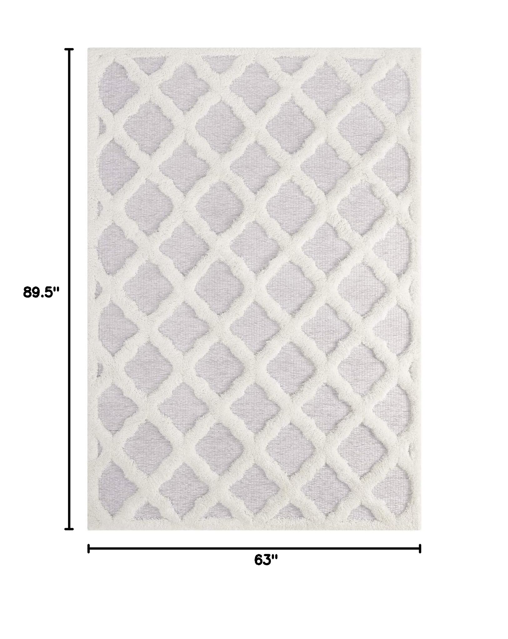 Modern Contemporary Urban Living Area Rug - Soft Fabric Floor Carpet for Lounge & Living Room - Multi-Tone Gray Home Decor (Perfect for Apartments, Dorms & Cozy Spaces)