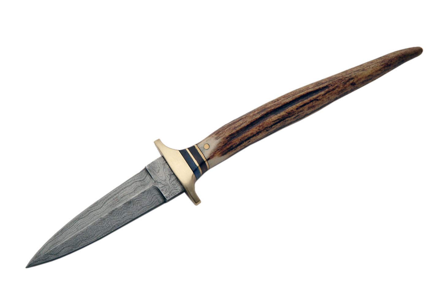 Premium Damascus Steel Boot Knife - Tactical Fixed Blade for Outdoor Survival, Hunting & EDC | Szco Supplies