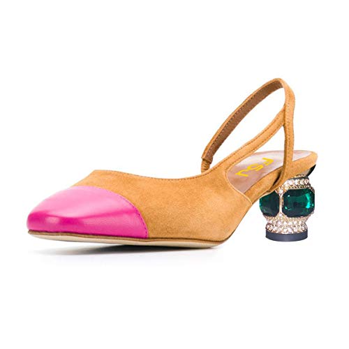 Pink-brown Suede