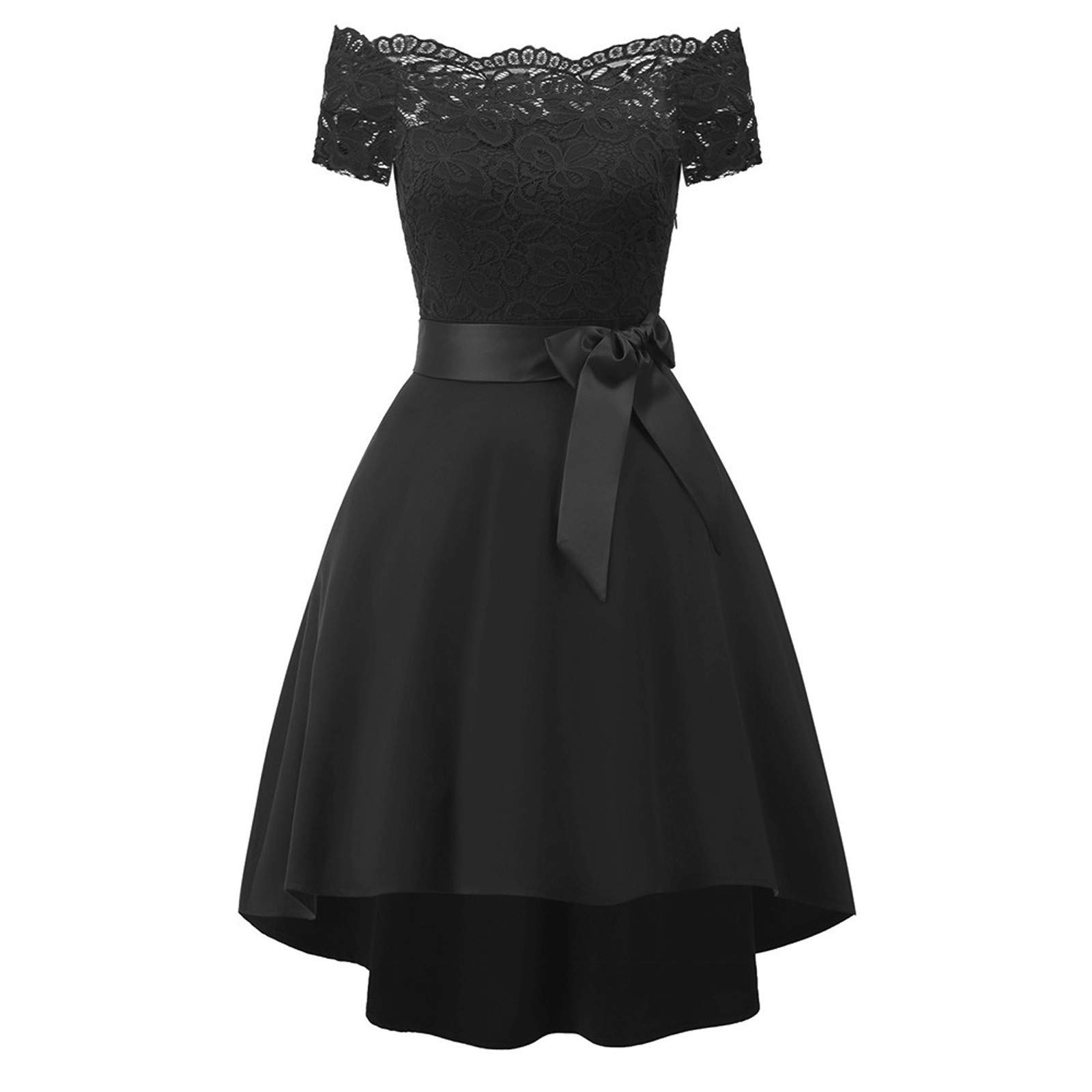 Women's Racerback Summer Dress Floral Lace Cocktail Party A-line Swing Dress - Elegant Princess Style for Travel, Beach & Special Occasions