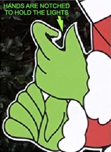 Double-Sided Who Ville Yard Sign - 3ft Christmas Lights Decor for Outdoor Holiday Display