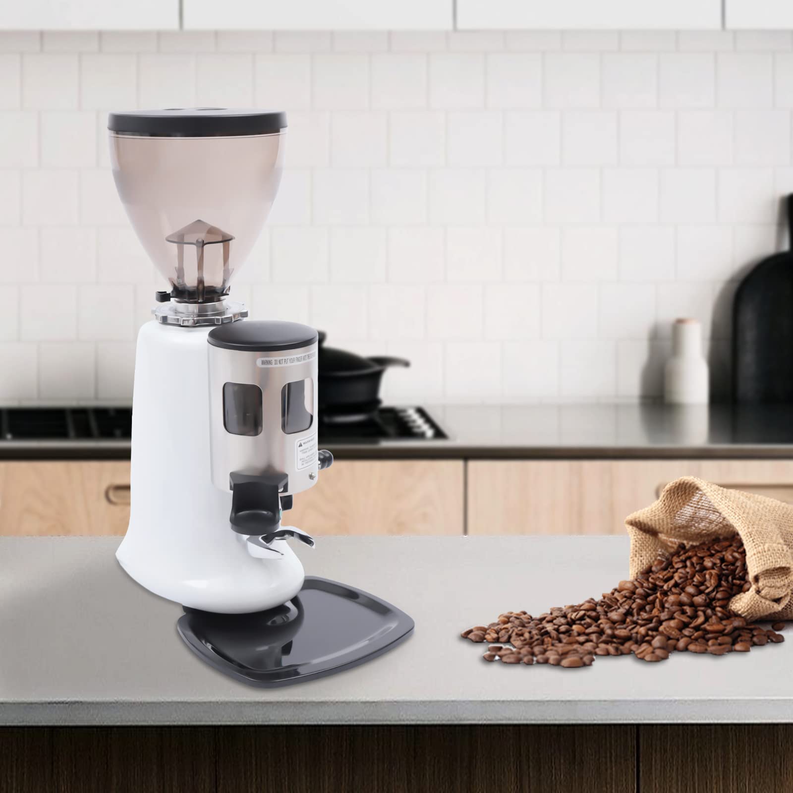 DYRABREST Commercial Electric Coffee Grinder 110V - Adjustable Burr Grinder for Espresso, French Press & Drip Coffee - Perfect for Home, Cafe & Office Use