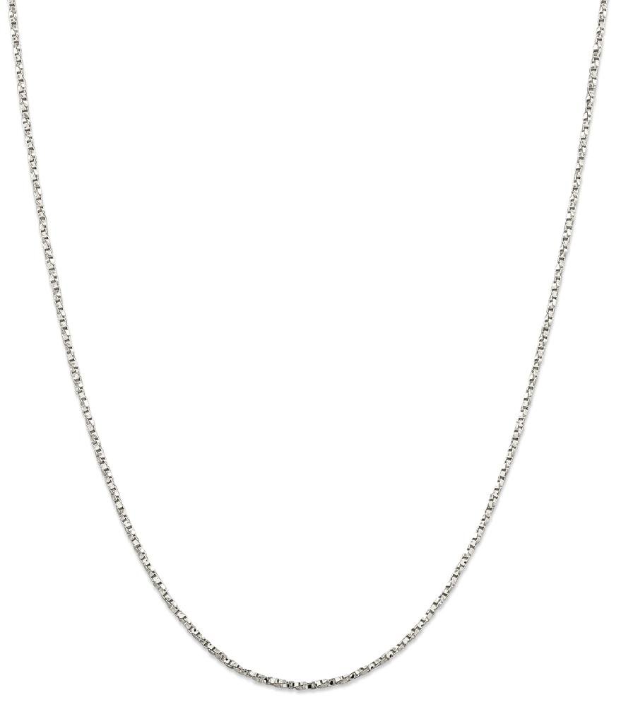 IceCarats 925 Sterling Silver 1.75mm Twisted Box Link Chain Necklace for Women - Dainty Layering Jewelry, Gift for Her, Everyday Wear & Special Occasions