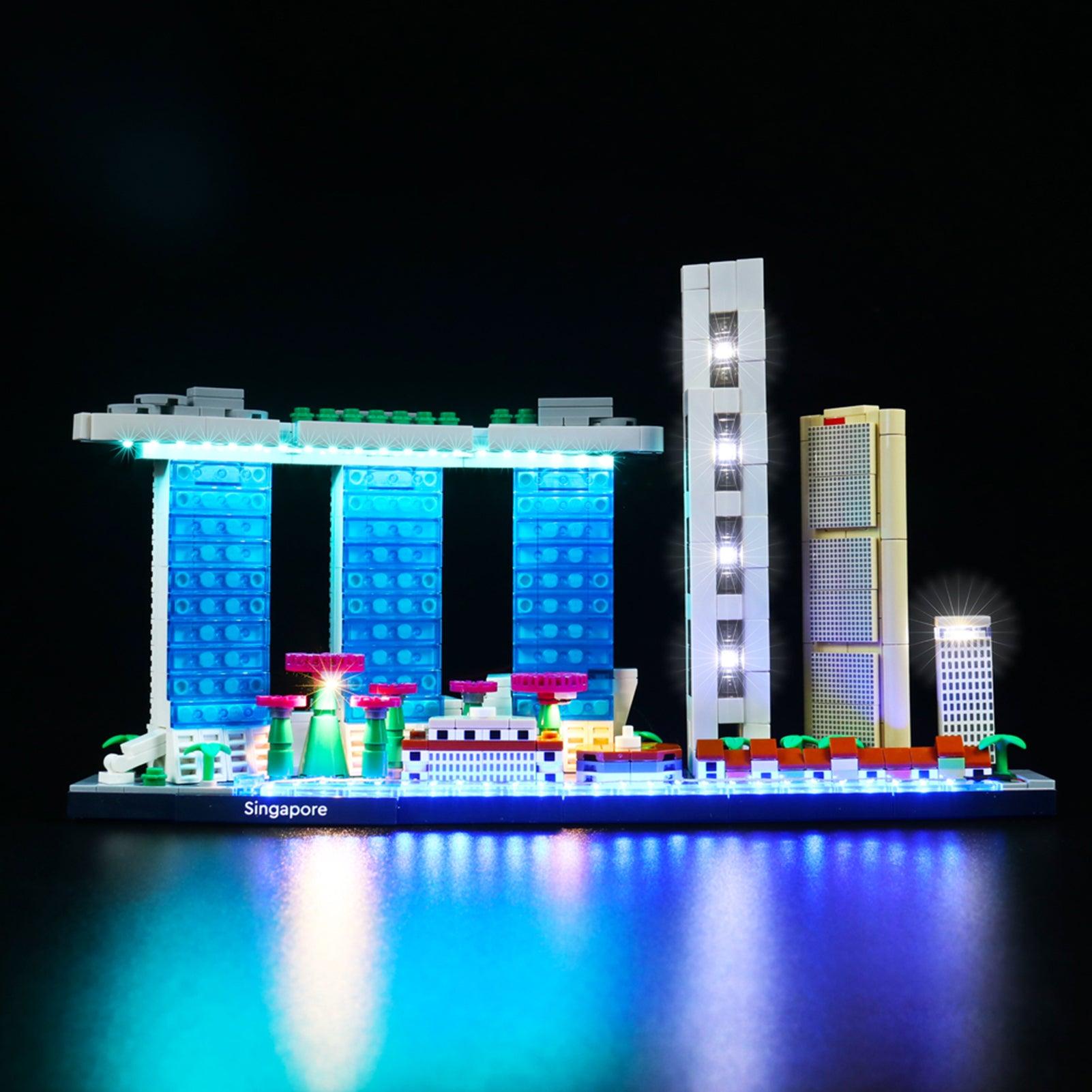LEGO Architecture Singapore 21057 Light Kit - LED Lighting Set for LEGO Models - Perfect for Home Display, Office Decor & Gift for LEGO Fans