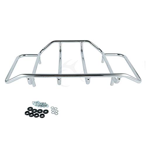 TCMT King Tour Pack Trunk Backrest Luggage Rack with Speakers for Harley Touring Models (2014-2023) - Perfect for Road King, Road Glide, Street Glide & Electra Glide | Durable Storage Solution for Long Rides & Road Trips