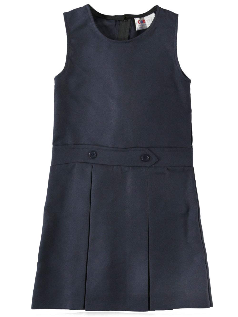 Cookies Brand Big Girls' Bib Front Jumper - Navy Blue, Size 8 | Stylish Denim Overalls for School, Play & Casual Outings