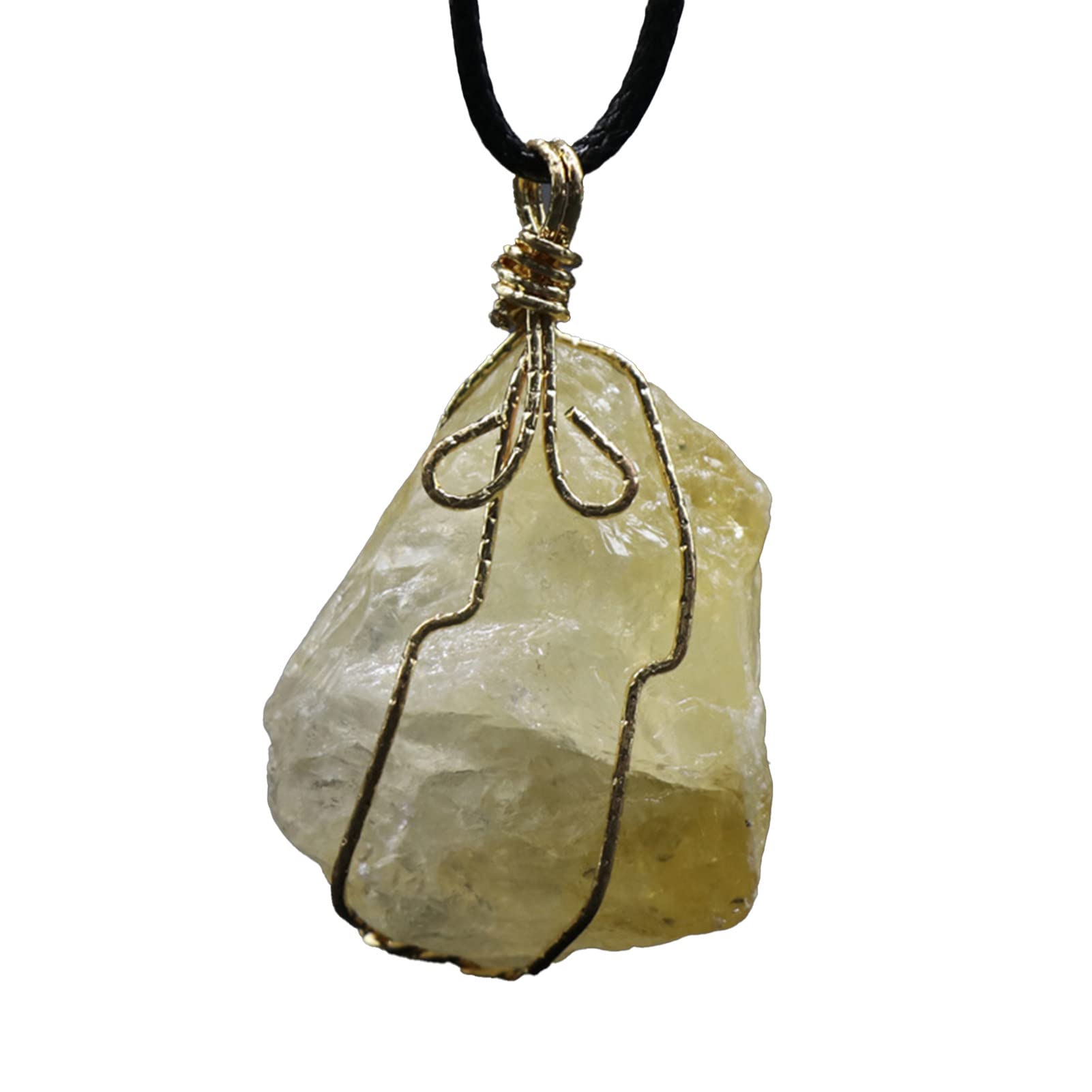 Faux Crystal Irregular Stone Pendant Necklace - Unisex Bright Color DIY Jewelry with Metal Wire - Perfect for Gifts, Boho Fashion & Everyday Wear