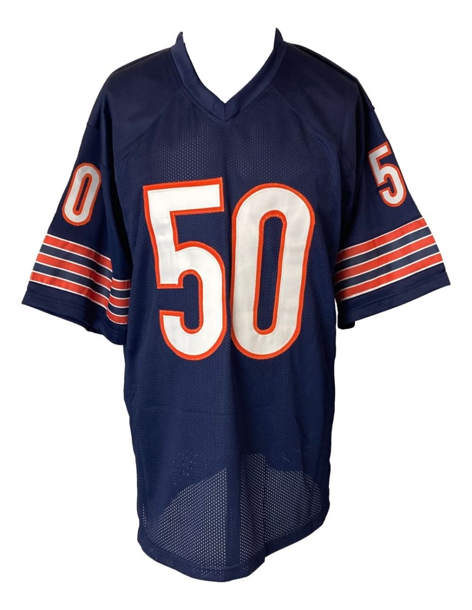 Mike Singletary Chicago Bears Signed Navy Blue Football Jersey - HOF 98 Inscribed with JSA COA - Perfect for NFL Memorabilia Collection & Sports Fan Gift
