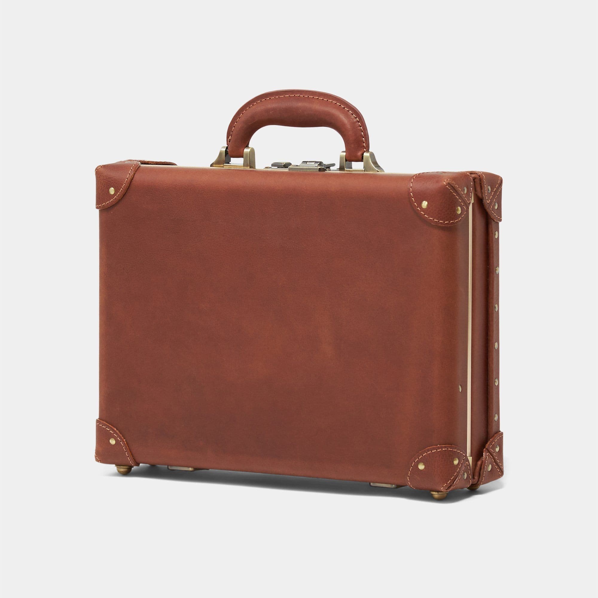 Premium Leather Business Briefcase for Men - Professional Laptop Bag with Multiple Compartments - Ideal for Office, Travel, and Business Meetings
