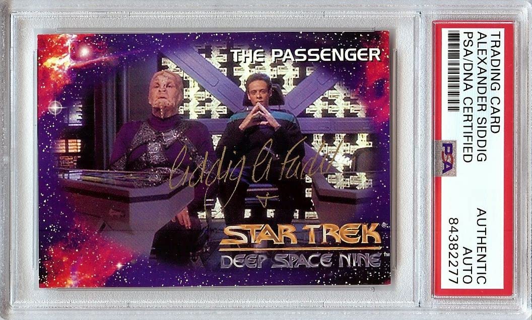Alexander Siddig Autographed Star Trek: DS9 Dr. Julian Bashir Trading Card - PSA Certified 84382277 - Perfect for Collectors, Fans & Memorabilia Displays