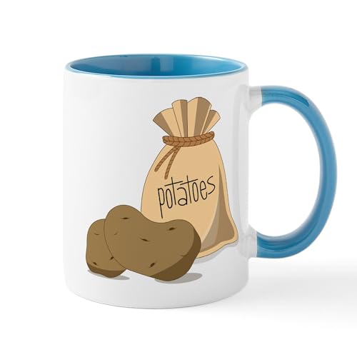 White/Blue Inside - Potatoes Mug
