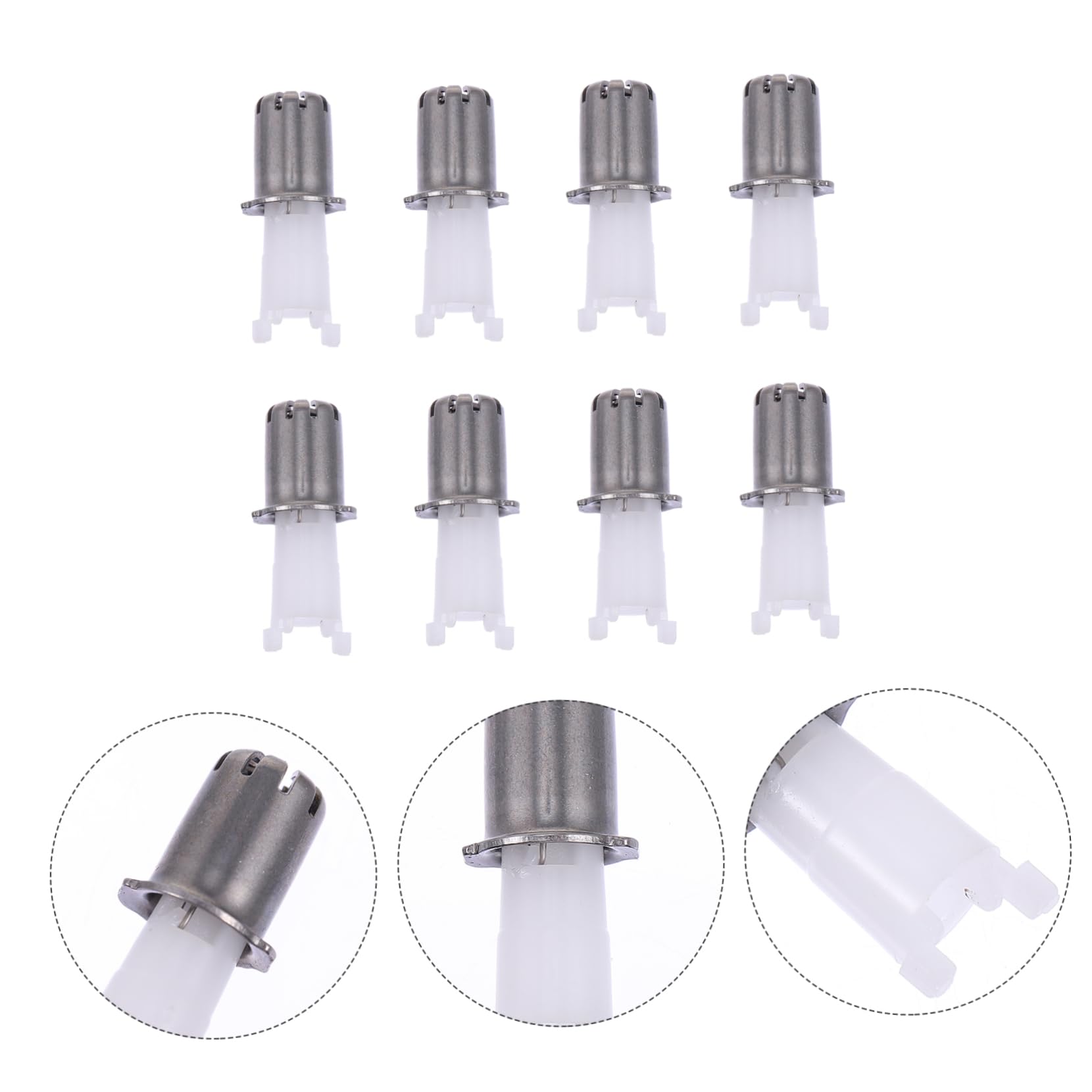 8pcs Electric Nose Hair Trimmer Replacement Heads - Precision Facial Hair Remover for Men & Women - Perfect for Travel, Grooming Kits & Personal Care Routines
