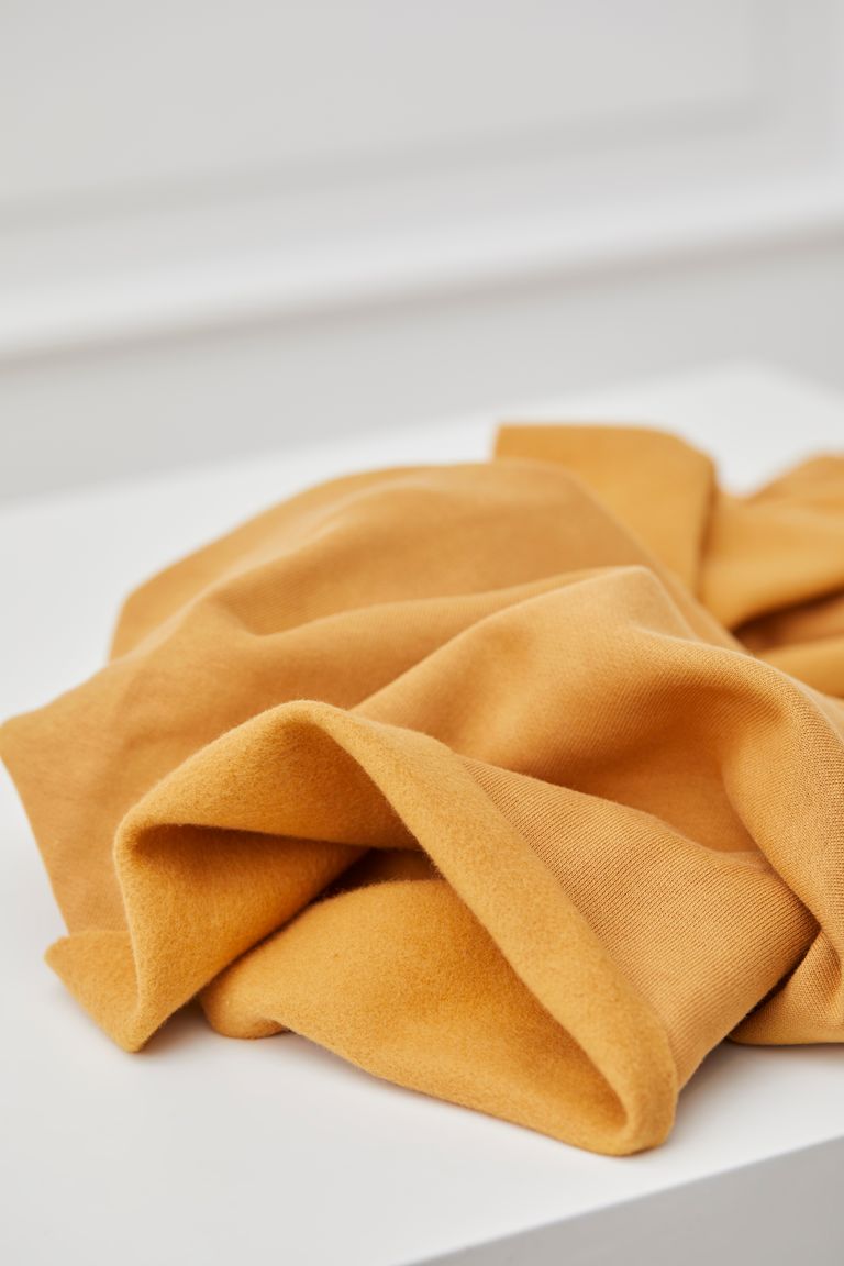 Organic Brushed Sweatshirt | Mind The Maker | Dry Mustard Color | Cozy Casual Wear for Fall & Winter