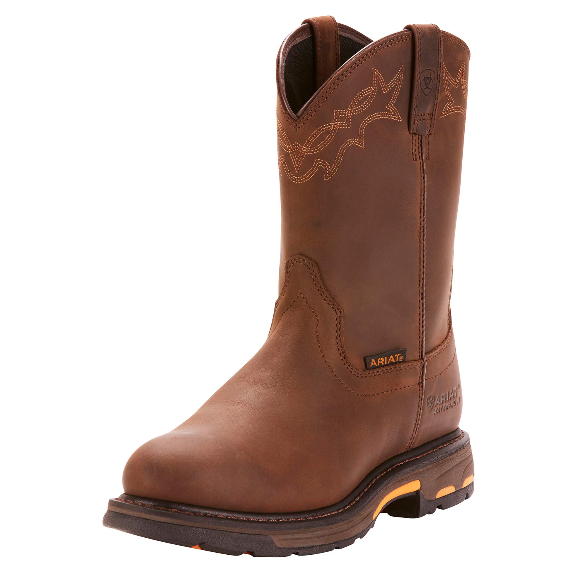 Ariat Men's WorkHog Waterproof Steel Toe Work Boots - Durable & Comfortable for Construction, Farming & Outdoor Work
