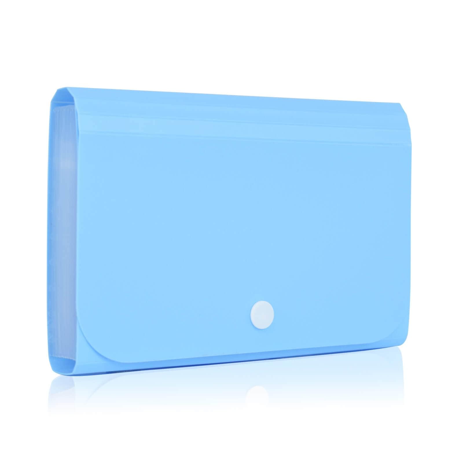 Receipt Organizer & Coupon Holder Wallet - 13 Pocket Mini File Folder for Cash, Tax Documents, Business Expenses & Shopping - 7x4.5 Inch Portable Checkbook Case with Label Tabs (Set of 4) - Perfect for Office, Home, Travel & Small Business Organization