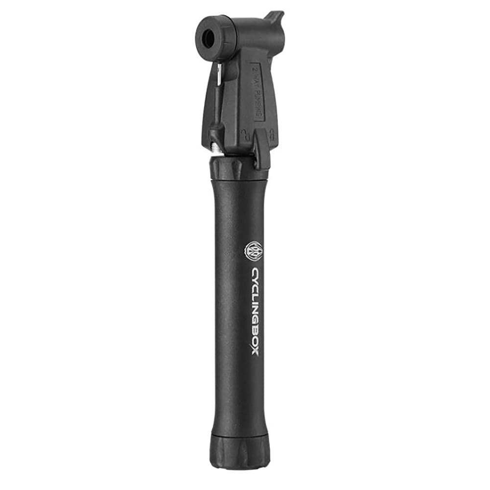 Portable Mini Bike Pump - Lightweight Aluminum Alloy Bicycle Tire Inflator with Schrader & Presta Valve, High Pressure 80 PSI for Road & Mountain Bikes - Perfect for Cycling, Commuting & Emergency Tire Inflation
