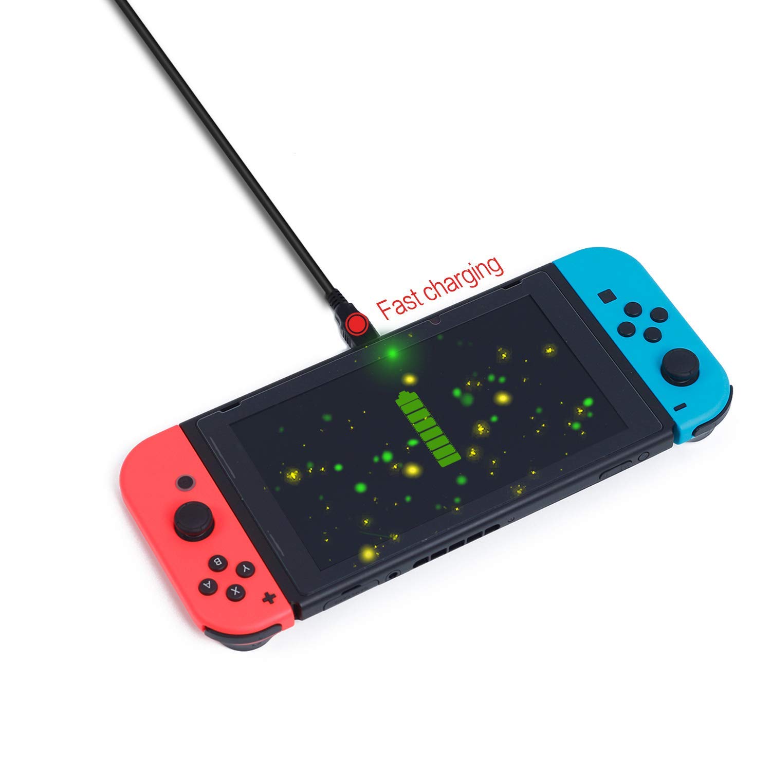 HEATFUN USB C Fast Charger for Nintendo Switch - 6FT High Speed Charging Cable | Perfect for Gaming On-The-Go & Travel Accessories
