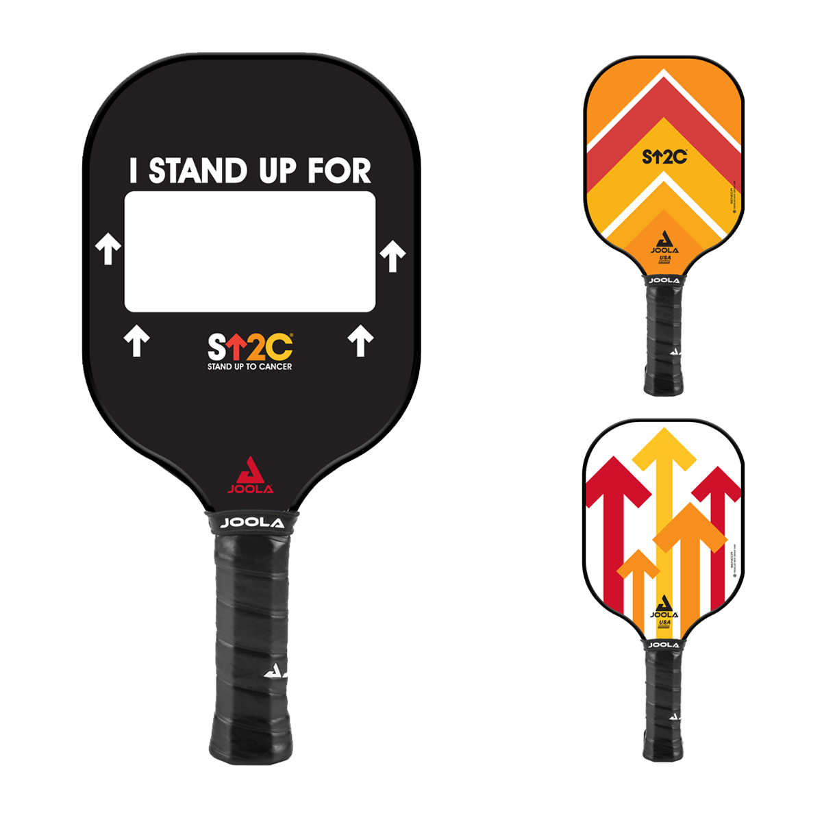 JOOLA Stand Up To Cancer Pickleball Paddle - Premium Carbon Fiber Paddle for Competitive Play - Perfect for Outdoor & Indoor Pickleball Games, Tournaments, and Charity Events