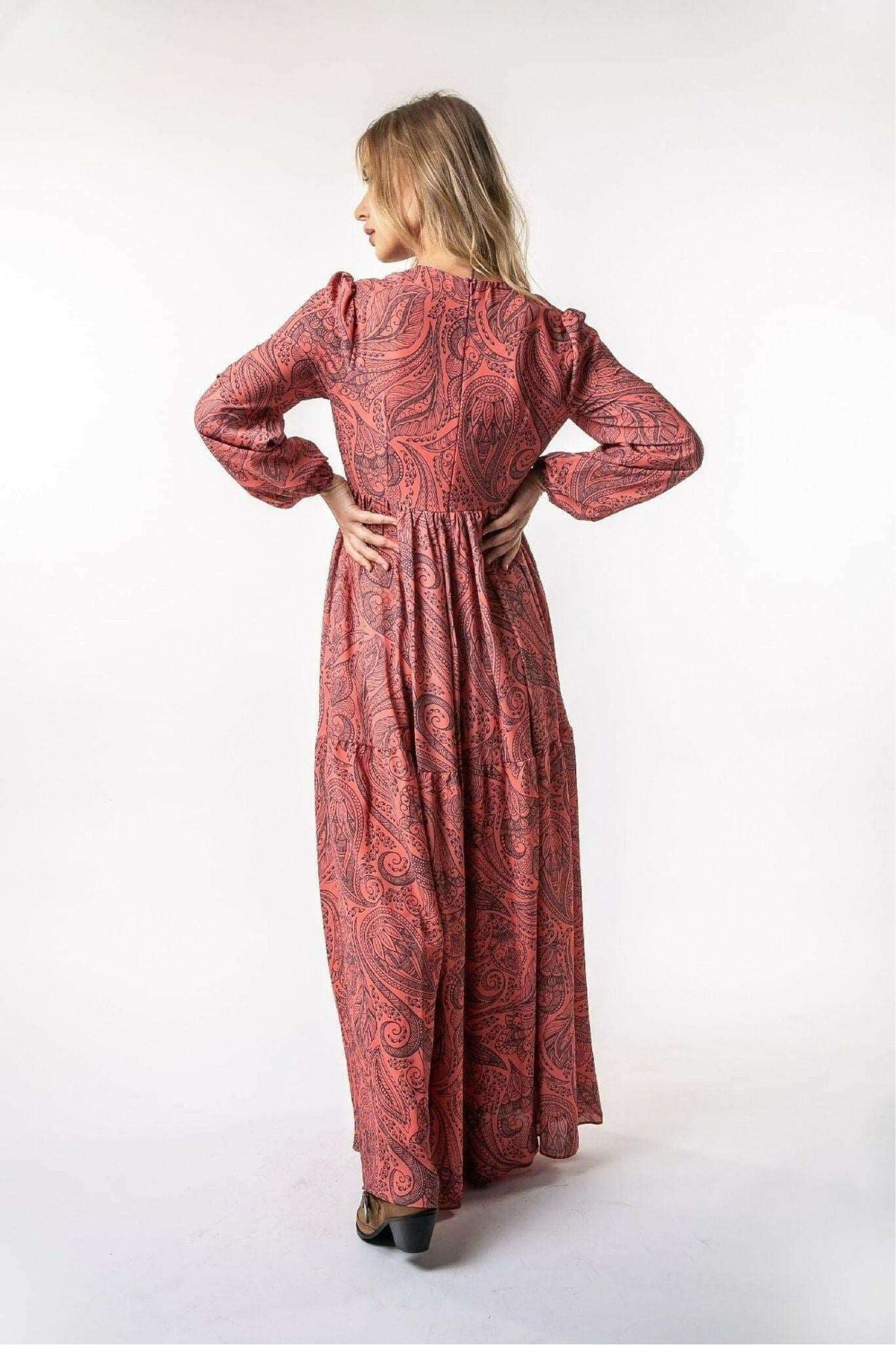 Eva Long Maxi Dress with Long Sleeves - Elegant Women's Flowy Evening Gown for Parties, Weddings & Special Occasions
