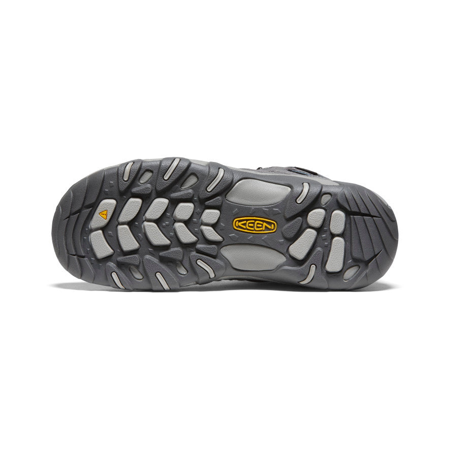 Women's Waterproof Hiking Boots - Steel Grey & Blue Heaven | Outdoor Trekking, Camping & Trail Walking Shoes for Women