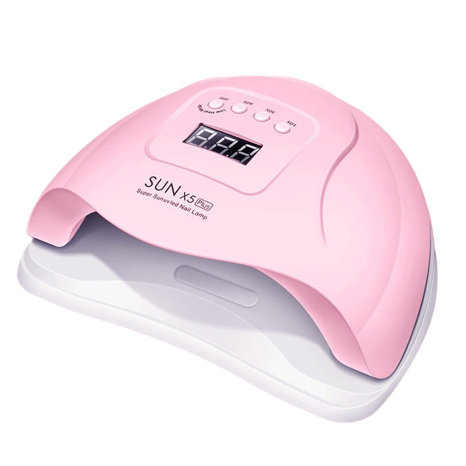 EXCLUZO UV LED Nail Lamp 120W - Dual Light Source Professional Gel Nail Dryer with 4 Timer Settings & Smart Sensor - Fast Curing for Salon & Home Manicures, No Black Hands - Perfect for Gel Polish, Acrylic Nails & DIY Nail Art
