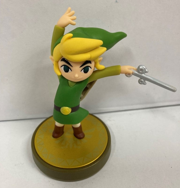Genuine Nintendo Toon Link (Wand Act) Amiibo Figure - Compatible with Super Smash Bros, Zelda Games & Nintendo Switch