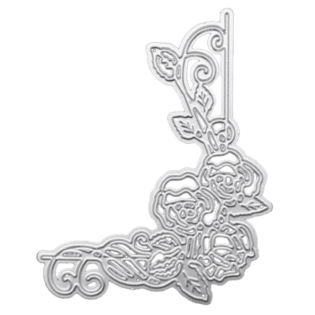 Exquisite Metal Flower Vine Die Cuts for Scrapbooking, Card Making & DIY Wedding Invitations - Perfect for Embossing, Paper Crafts & Handmade Greeting Cards