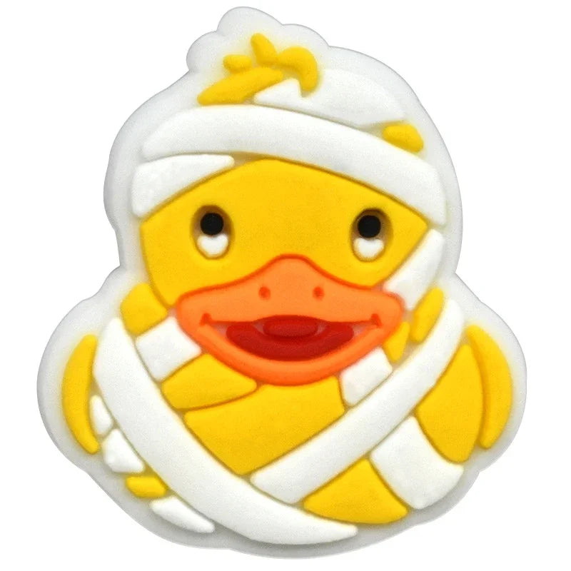 Duck Shoe Charms for Crocs & Sandals - Cute Decor Pins for Kids, Boys, Girls, Men & Women - Perfect for Clogs, Jeans & Buckle Shoes - Fun Accessories for School, Parties & Everyday Wear