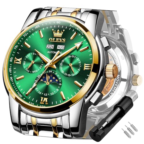two tone strap&green face