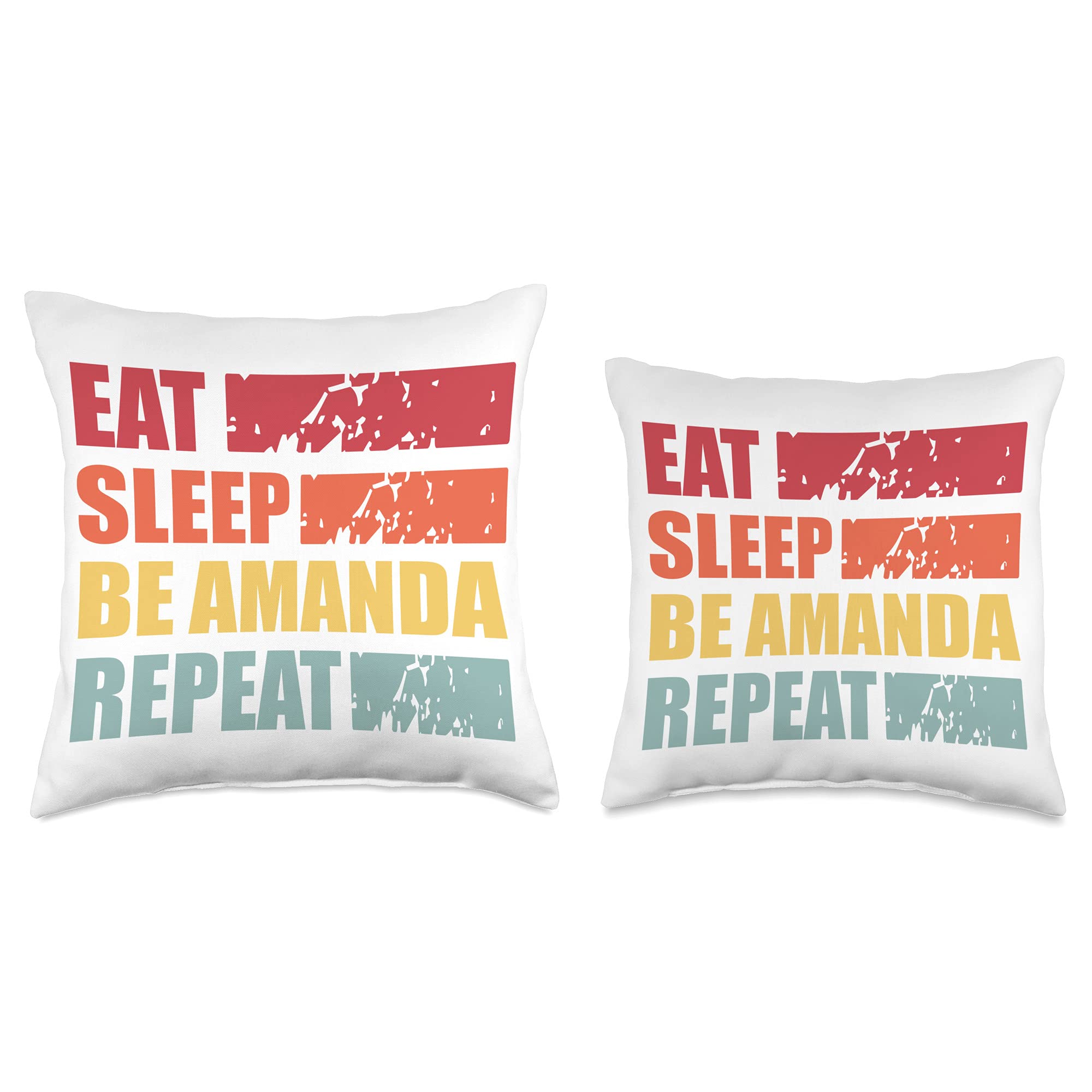 AMANDA Personalized Name Shirt & Throw Pillow - Custom First Name T-Shirt & Cushion Gift for Women - Perfect for Birthdays, Home Decor & Unique Gifts