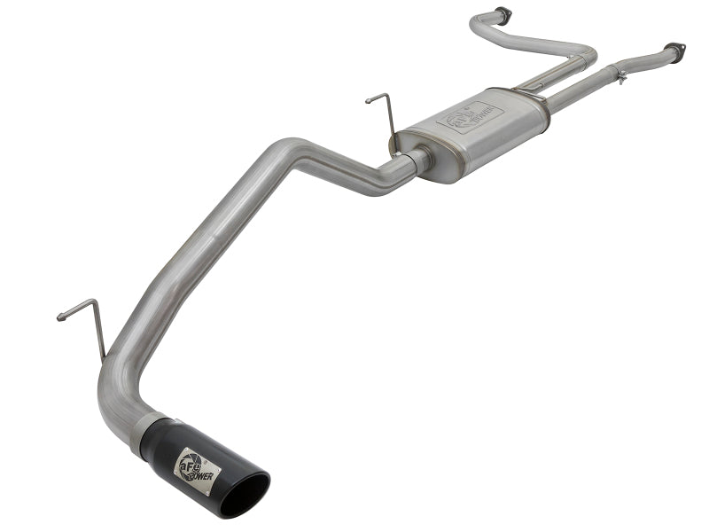 aFe MACHForce XP 2.5in Cat Back Exhaust System with Black Tip for 2017-2019 Nissan Frontier V8 5.6L - Performance Upgrade & Aggressive Sound for Off-Road & Daily Driving