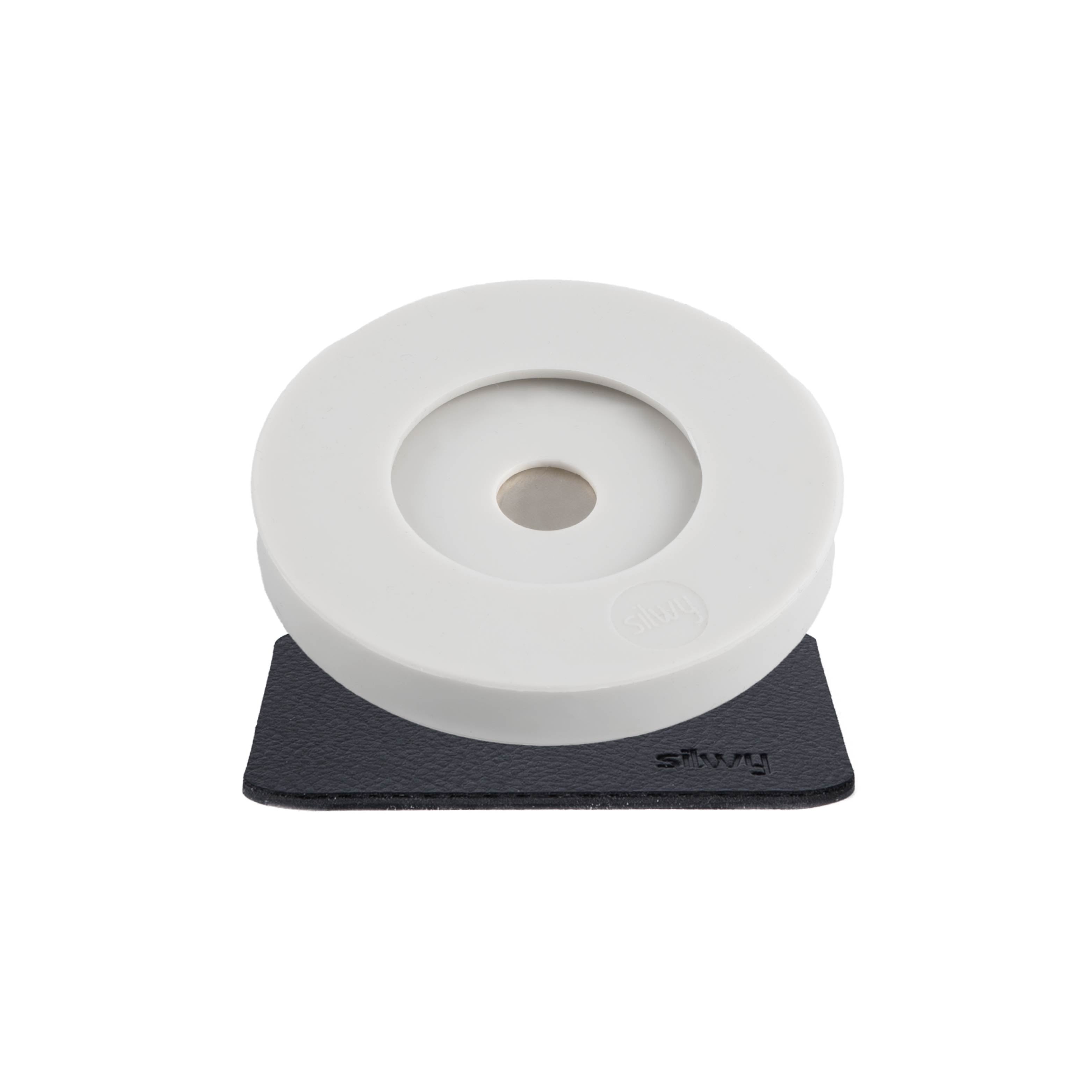 Magnetic Coaster for Stem Glasses - Grey with Non-Slip Pad - Perfect for Wine Bars, Dinner Parties & Home Decor