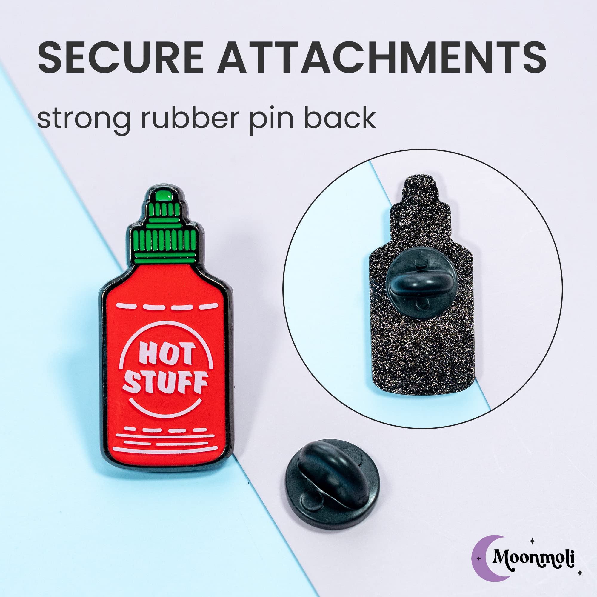 Creative & Funny Aesthetic Enamel Pins - 1.25 Inch Cute Lapel Pins for Backpacks, Hats, Jackets & Bags with Secure Rubber Backing - Durable Fashion Accessories for Everyday Wear, Gifts & Collectibles