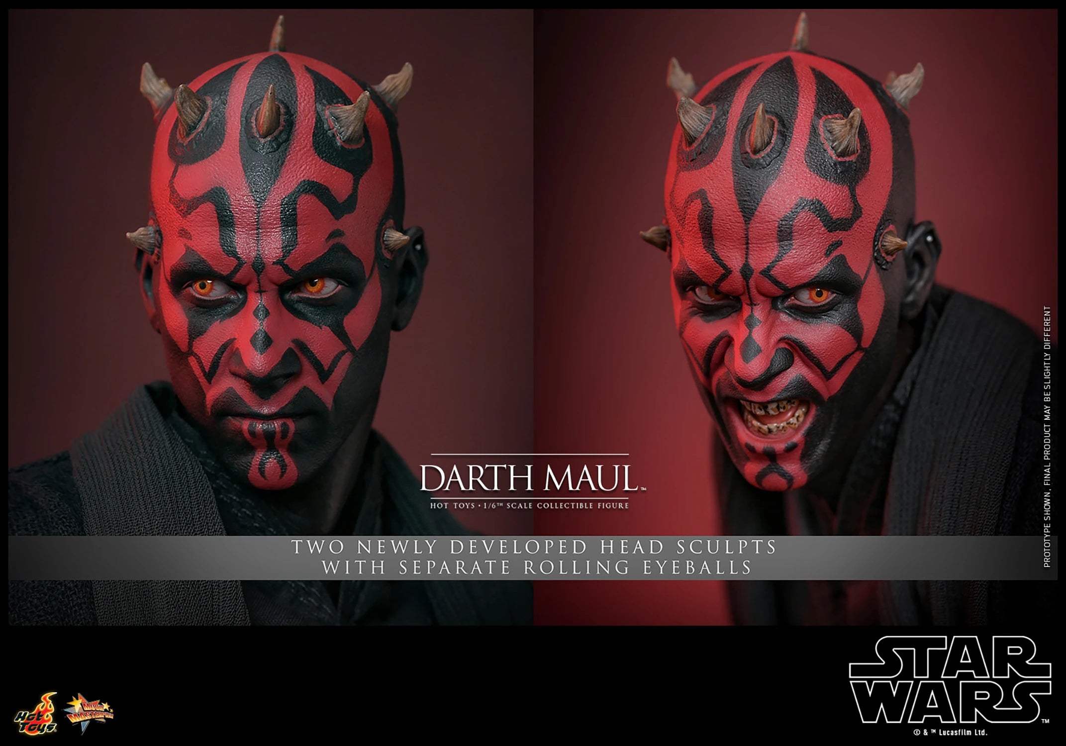 Darth Maul 1/6 Scale Collectible Figure - Star Wars Episode I: The Phantom Menace Hot Toys Action Figure for Display & Collectors