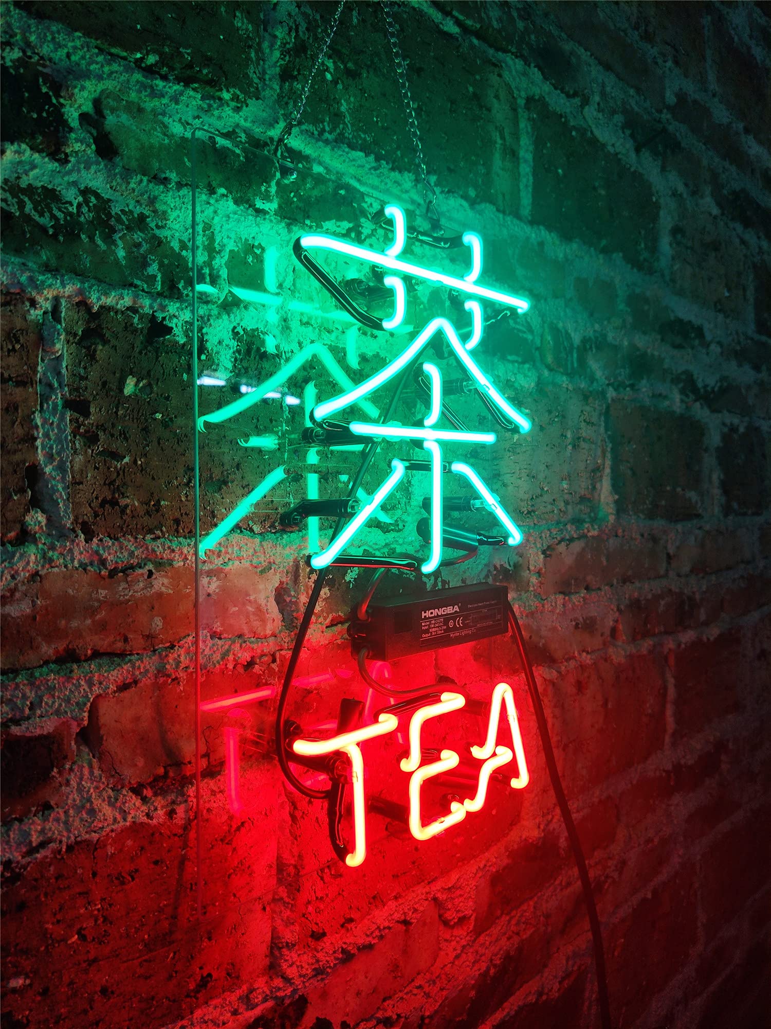 Custom Neon Light Sign for Wall Decor - Real Glass Tea & Beer Bar Signs, Bedroom & Home Hanging Neon Lights - Perfect for Halloween, Christmas Parties & Cafe Decor