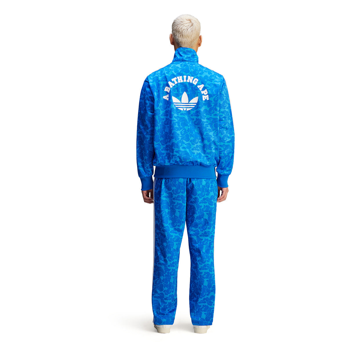BAPE Firebird Track Pants for Men - Blue Camo Joggers with Signature Shark Design | Comfortable Streetwear & Gym Workout Pants for Casual Wear and Hip Hop Fashion