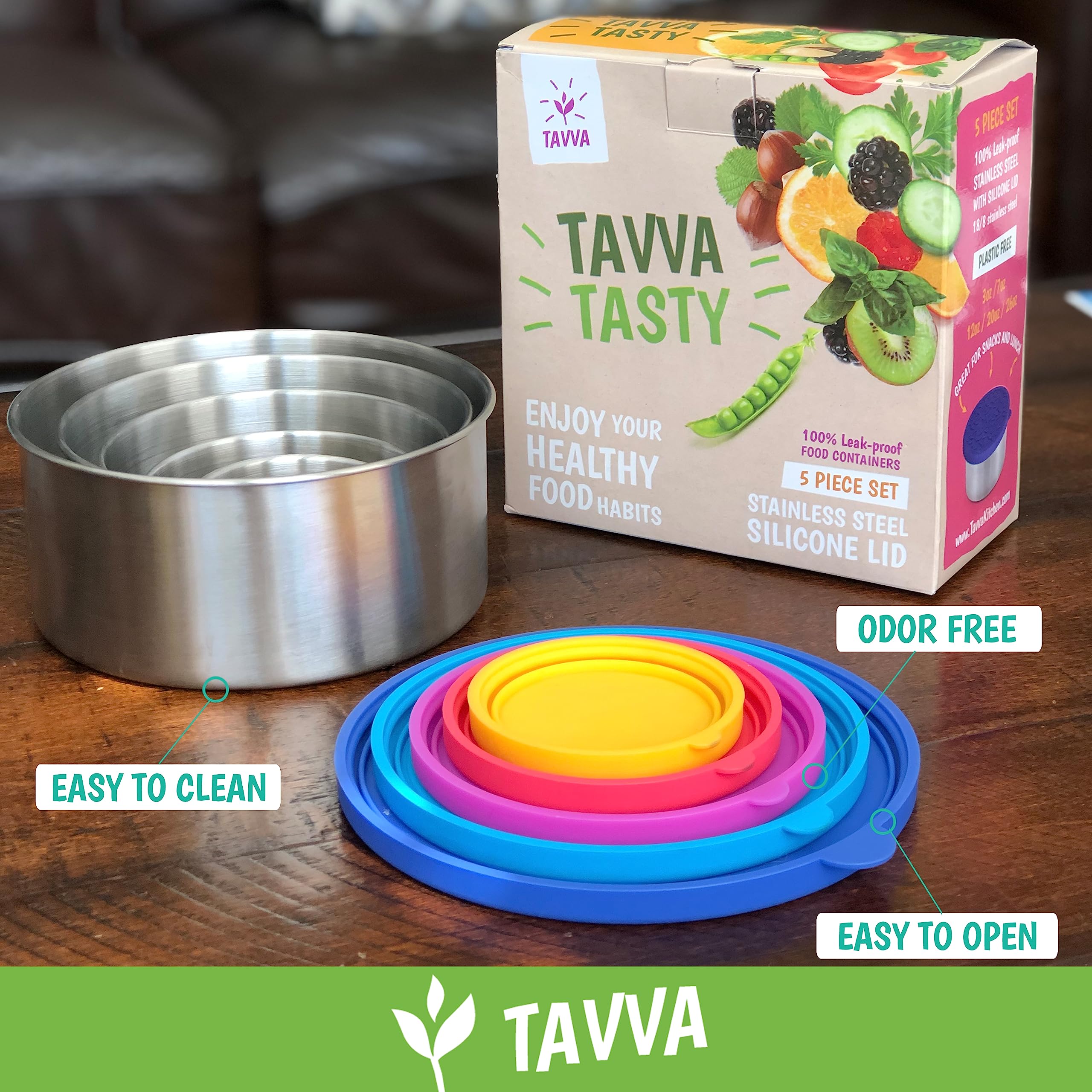 Premium Stainless Steel Food Storage Containers with Lids - Leakproof, Nesting Metal Lunch Box for Kids & Adults | Ideal for School, Office, Picnics & Meal Prep