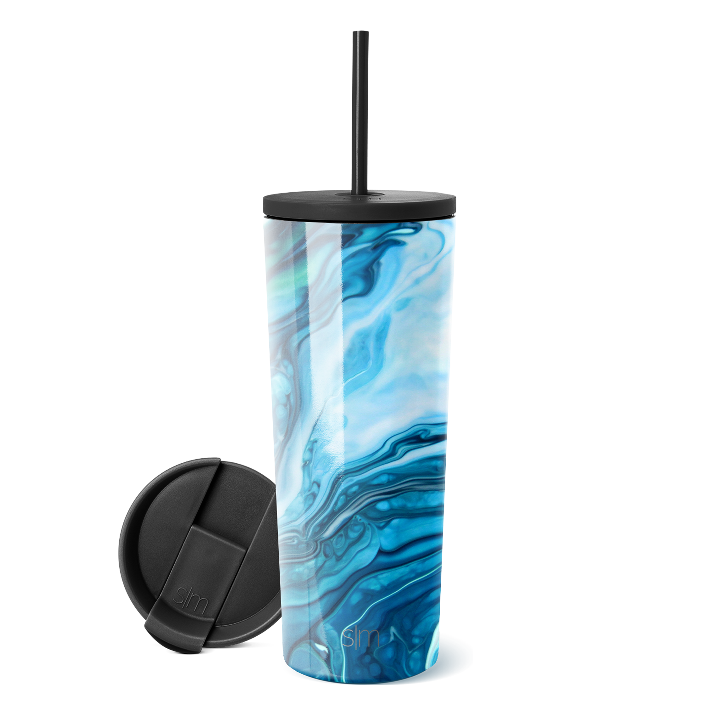 Premium 60oz Classic Tumbler with Lid and Straw - Insulated Stainless Steel Water Bottle for Hot & Cold Drinks - Perfect for Travel, Gym, Office and Outdoor Activities