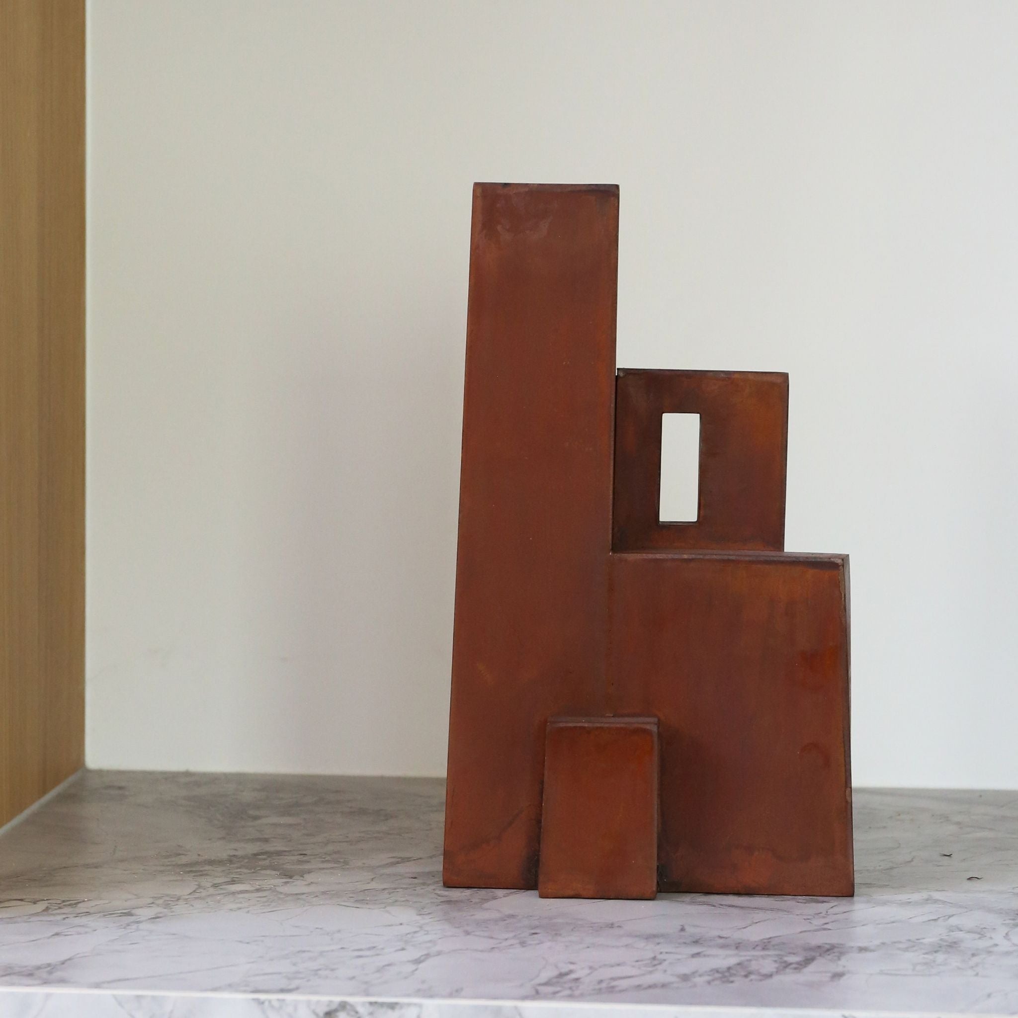 FERM LIVING Aperture Sculpture - Modern Home Decor Art Piece in Oxide Finish | Perfect for Living Room, Bedroom & Office Decoration