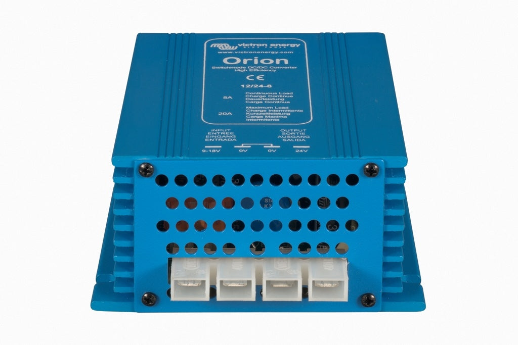 Victron Energy Orion 12/24-8 DC-DC Converter IP20 - 12V to 24V Voltage Converter for RVs, Boats & Solar Power Systems - Compact & Efficient Power Supply Solution